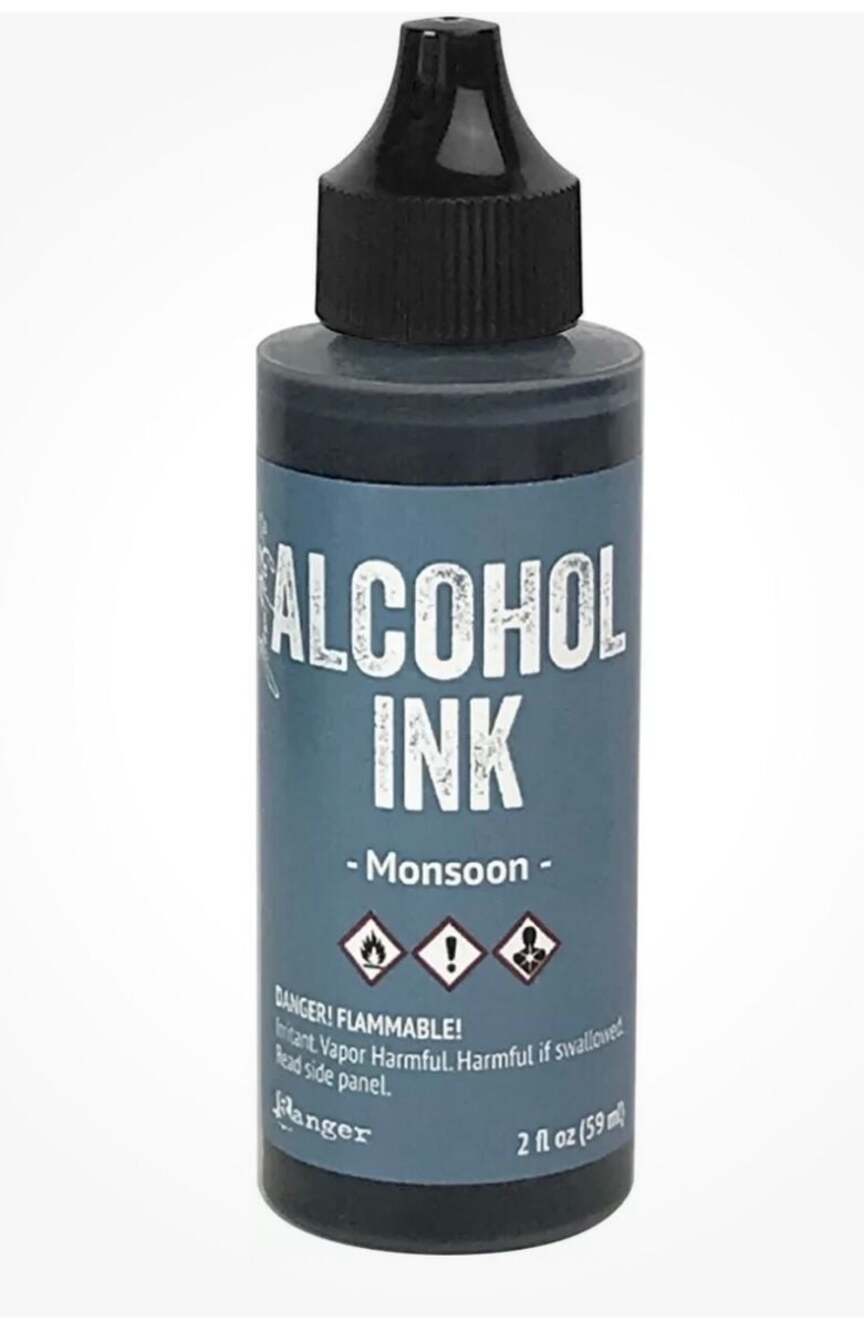 Ranger Tim Holtz Alcohol Ink Monsoon 2oz Bottle (2 fl oz)